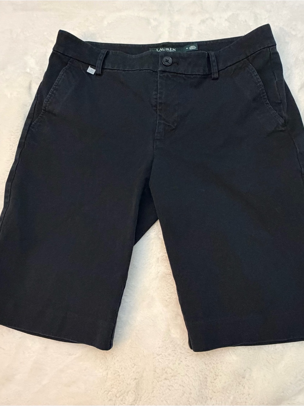 Ralph Lauren Women’s Black Chino Bermuda Shorts